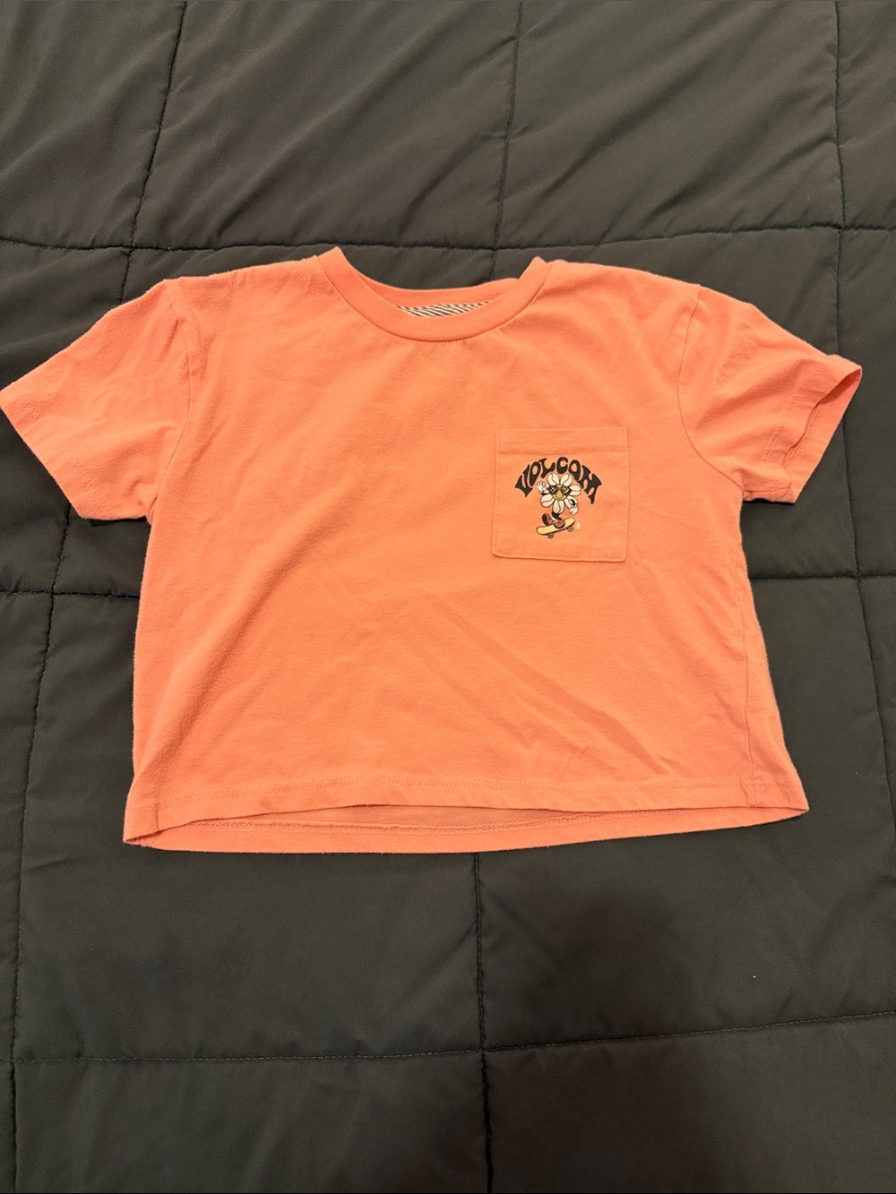 Girls size M Volocom crop tee